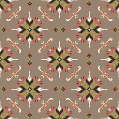 asian ikat seamless pattern traditional design illustration for background carpet clothing and home decoration 
