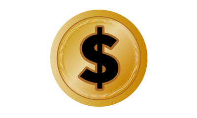 ドル＄コイン　イラスト　通貨