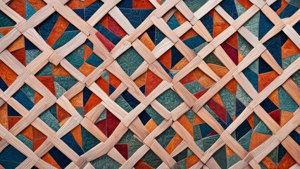 Abstract background from a fragment of the wall of a multicolored mosaic