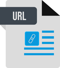 URL Icon black and grey with symbol