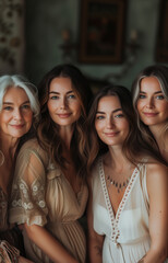 Obraz premium Portrait of beautiful women,ai