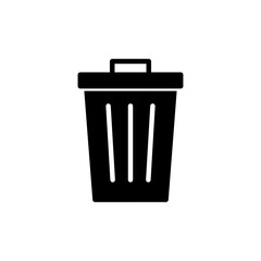 Trash icon isolated on white background. trash can icon. Delete icon vector