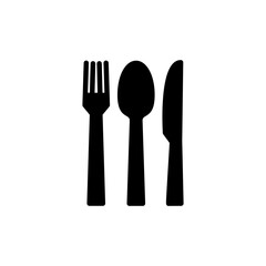 Fork, Spoon, and Knife. Restaurant icon. food icon. Eat. Cutlery icon.