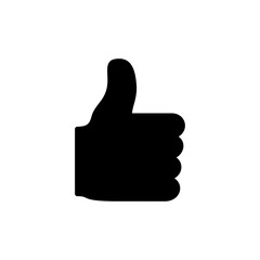 like icon isolated on white background. Thumbs up icon. social media icon