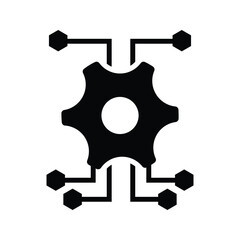 Data, integration, technology icon.