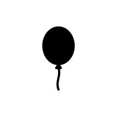 Balloon icon isolated on white background. party balloon icon decoration birthday vector. Balloon vector icon