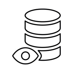 Data, visualisation, visualize icon. Line, outline design.