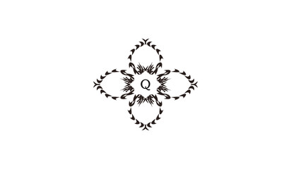 Abstract Floral Design Alphabetical Logo