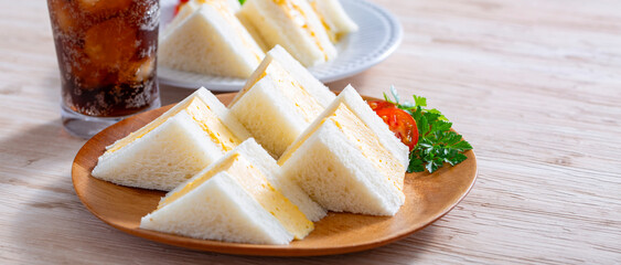 手作りのタマゴサンド