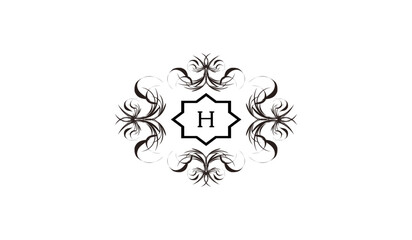Abstract Floral Design Alphabetical Logo