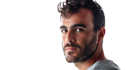 soccer player man isolated on transparent and white background.PNG image