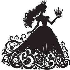 princess silhouette © Tehreem