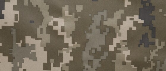 Texture of camouflage fabric as background, top view