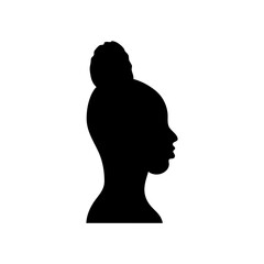 women face profile silhouette