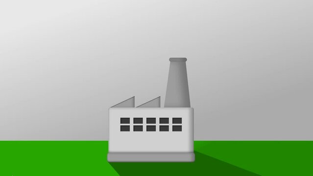 Une usine polluante rejetant de la fum&eacute;