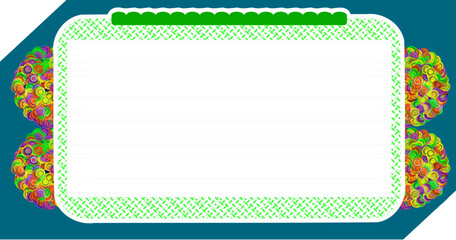 Copy scape card area with beautiful design in the background  