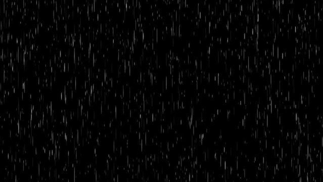  Fast rain flow overlay effect loop with an alpha channel. 4K