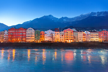 Innsbruck at night - 742548939