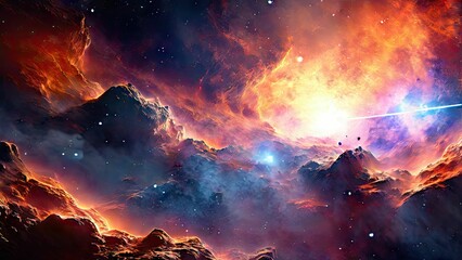 Hubble-Inspired Nebula: Ultra HD Artistry