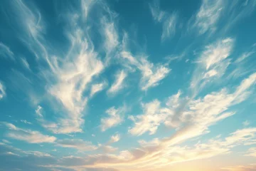 Tuinposter blue sky with clouds © Zabi