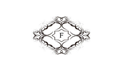 Luxury Rectangular Card  Alphabetical Logo