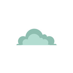 flat cloud drawn illustration