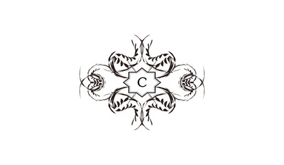 Luxury Skull Design Alphabetical Logo