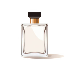 White Isolated Perfume Bottle: Elegance in a Spritz