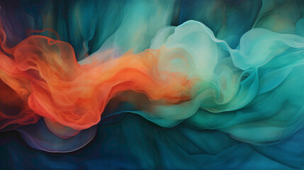 Liquid alchemy frozen in time, where colors collide and dance in an abstract ballet on a boundless...