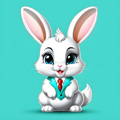 Enchanting Expressions: The Allure of Various Gestures in Rex Rabbits.(Generative AI)