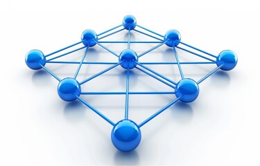 A network of interconnected nodes each representing a key business concept forming a web of entrepreneurial success
