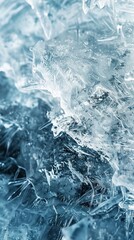 Obraz premium Abstract ice textures cool and crisp minimalistic left space