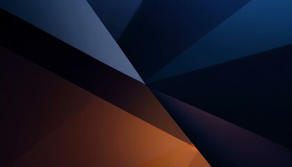 Midnight Geometry: Dark Blue Abstract Background with Geometric Shapes"