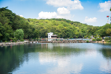 Obraz premium Pearl Spring Scenic Area in Nanjing, Jiangsu Province, China
