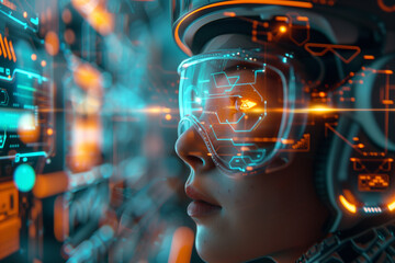 Through the Lens of Innovation: A Glimpse into the Future with Augmented Reality, Highlighting the Melding of Human Insight and the Forefront of Digital Advancements.
