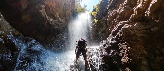 Quito and Danube Fusion: Explore the Adrenaline-Packed World of Freefall Canyoning in Bearna Valley, Lanzarote, Infused with the Daring Styles of Quito School and Danube School.	
