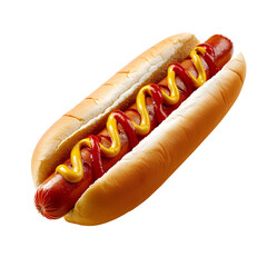 Hot Dog isolated, transparent background white background no background