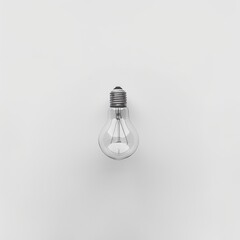 Bulbs on white background, AI generated Image