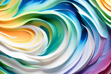 Obraz premium an abstract swirling watercolor painting. Generative AI (생성형 AI) 