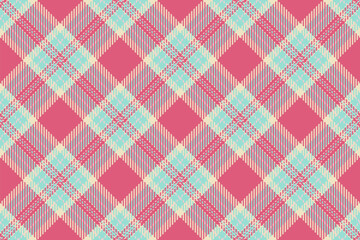 Pattern background plaid of seamless texture tartan with a textile fabric check vector.