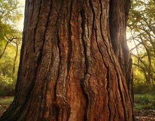 Obraz premium tree trunk in the forest