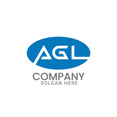 Fototapeta premium Professional and modern AGL lettermark vector logo design template for construction, property management, real estate, agency, company or business.