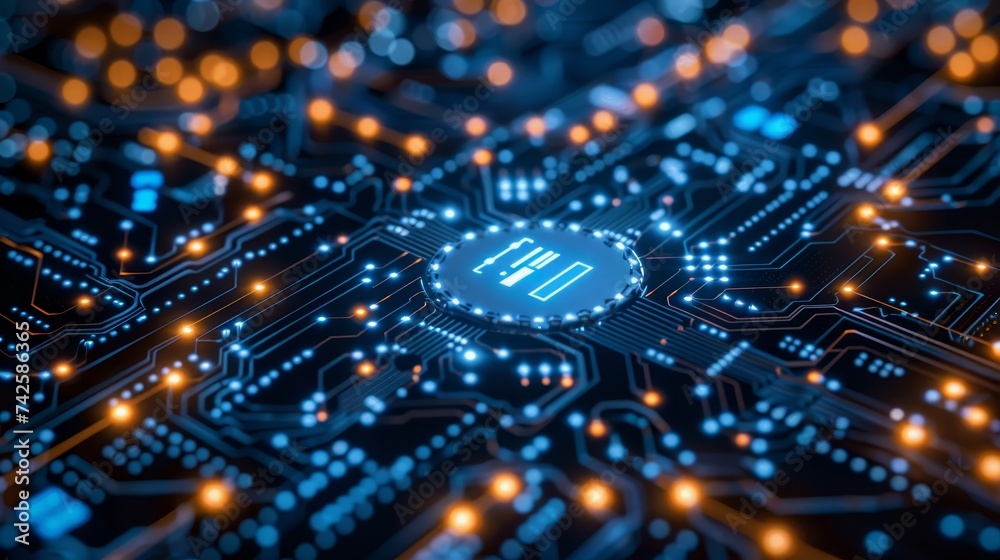Poster navigate the intricate networks of cybersecurity, where ai-driven defenses and real-time monitoring 
