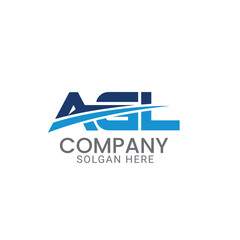 Professional and modern AGL lettermark vector logo design template for construction, property management, real estate, agency, company or business.