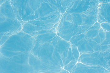 The light reflects blue in the water in the swimming pool. It looks fresh and lively, suitable for...