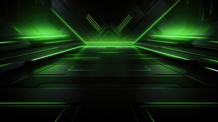 Fototapeta premium Black dark abstract background. Geometric shape. Line angle triangle stripe polygon. Color gradient