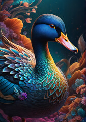 Ente im Wunderland