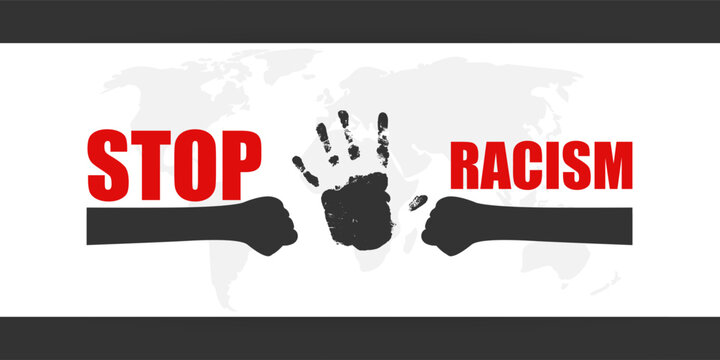 Vector illustration of International Day for the Elimination of Racial Di social media feed template