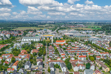 Blick auf die Stadt Senden in der Region Donau-Iller