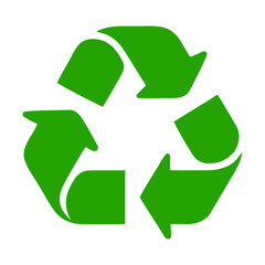 Fototapeta premium Recycle green icon vector. Vector illustration.